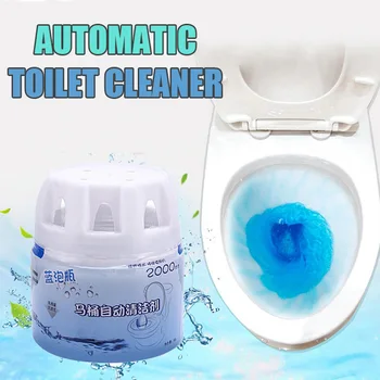

Toilet Cleaner Automatic Flush Helper Blue Bubble Cleaning Deodorizes for Bathroom @LS