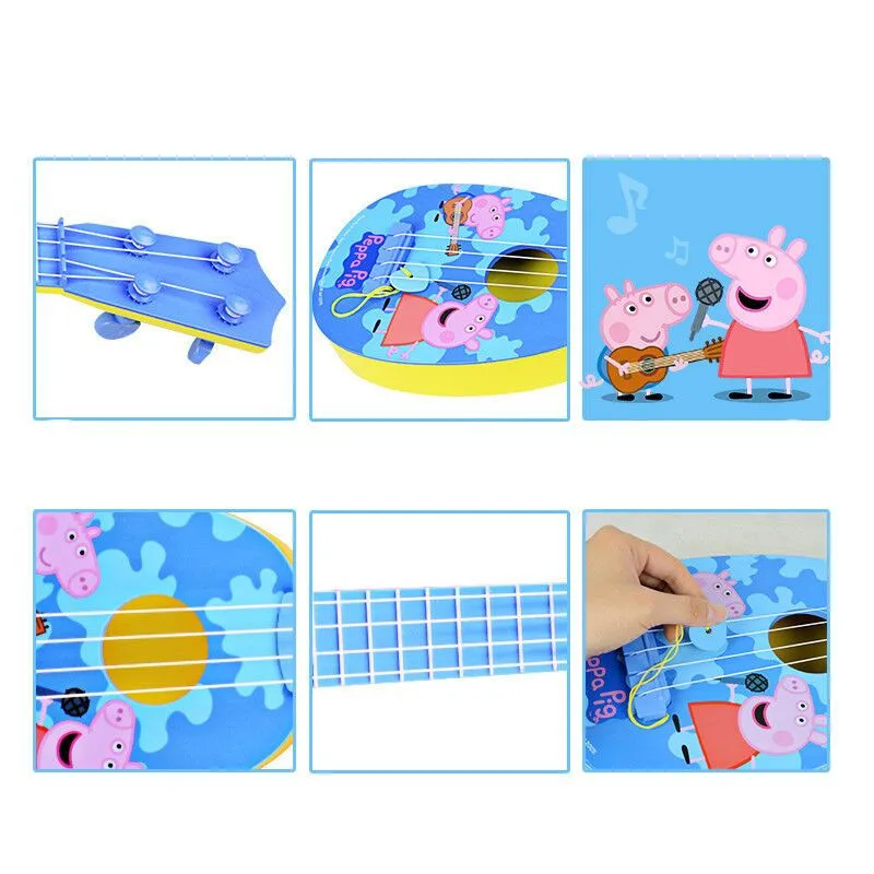 Peppa George Pig guinea pepa pig Musical Instruments Toys Ukulele Guitar Education For Children Kids Christmas New Year Gifts Peppa George Pig guinea pepa pig Musical Instruments Toys Ukulele Guitar Education For Children Kids Christmas New Year Gifts