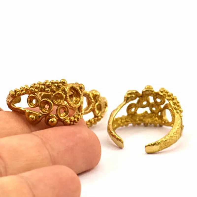 

Raw Brass Ring Setting and Pad Size 5mm U054 choose