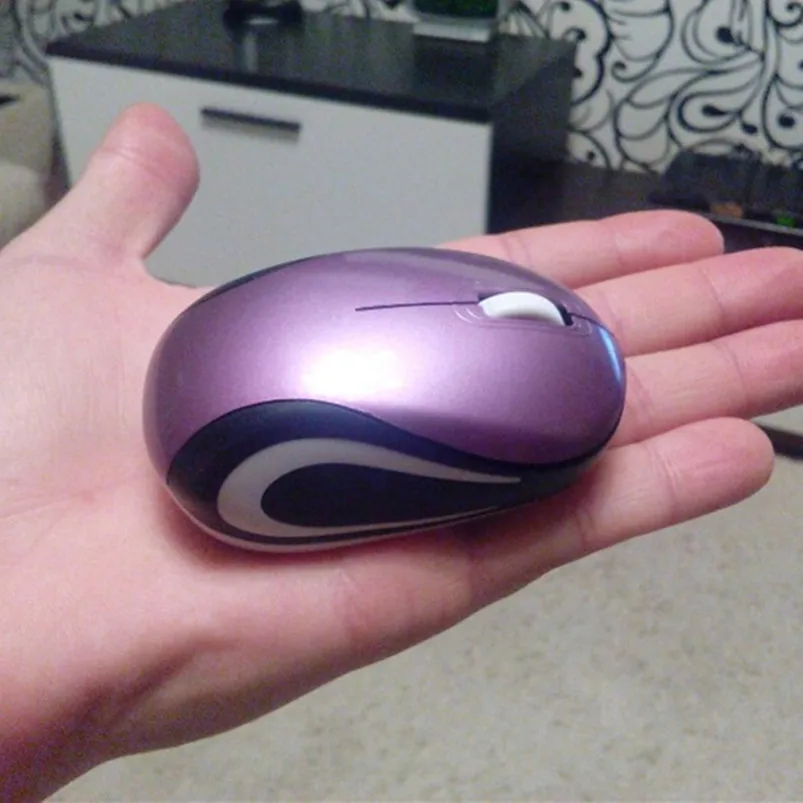 

2019 Mini 2.4GHz Wireless Mouse Gamer 2000 DPI USB Optical Gaming Mouse For PC Laptop Computer Mice Raton Ordenador Purple
