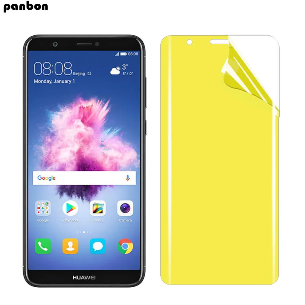 5D لينة هيدروجيل طبقة رقيقة واقية ل huawei P الذكية زائد واقي للشاشة ل huawei الشرف 6C برو 7C 7A 8C لينة TPU نانو فيلم