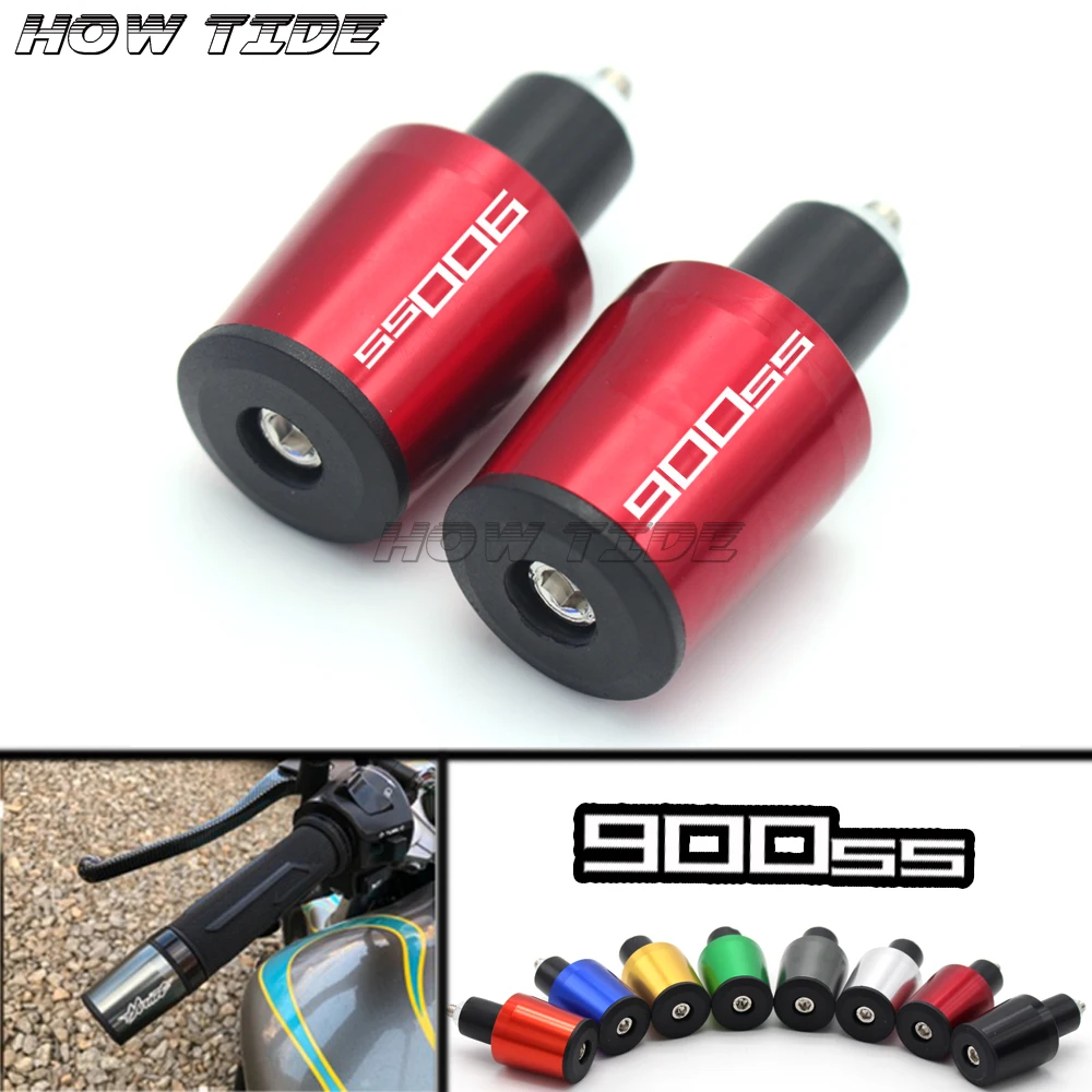 

Motorcycle Accessories 7/8'' 22MM Handlebar Grips high quality Handle Bar Cap End Plugs For Ducati 900SS 1998-2006