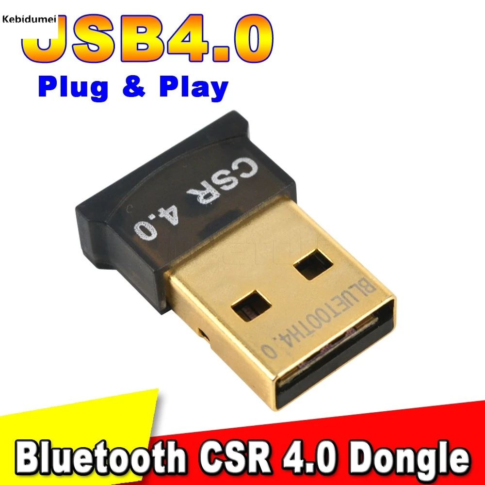 Kebidumei USB Bluetooth адаптер V4.0 Двойной режим беспроводной ключ с драйвером USB2.0 3,0 20 м 3 Мбит/с для Windows 7 8 10 XP Vista