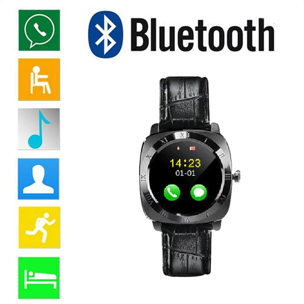 

2019 hot new fashion2018 Bluetooth Smart Watch Phone Mate Full Round Screen SIM For Android For IOS Purchasing