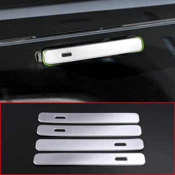 

For Landrover Range Rover VELAR 2017-2019 ABS Matte Silver Exterior Door Handle Trims Accessories For Range rover Evoque 2019