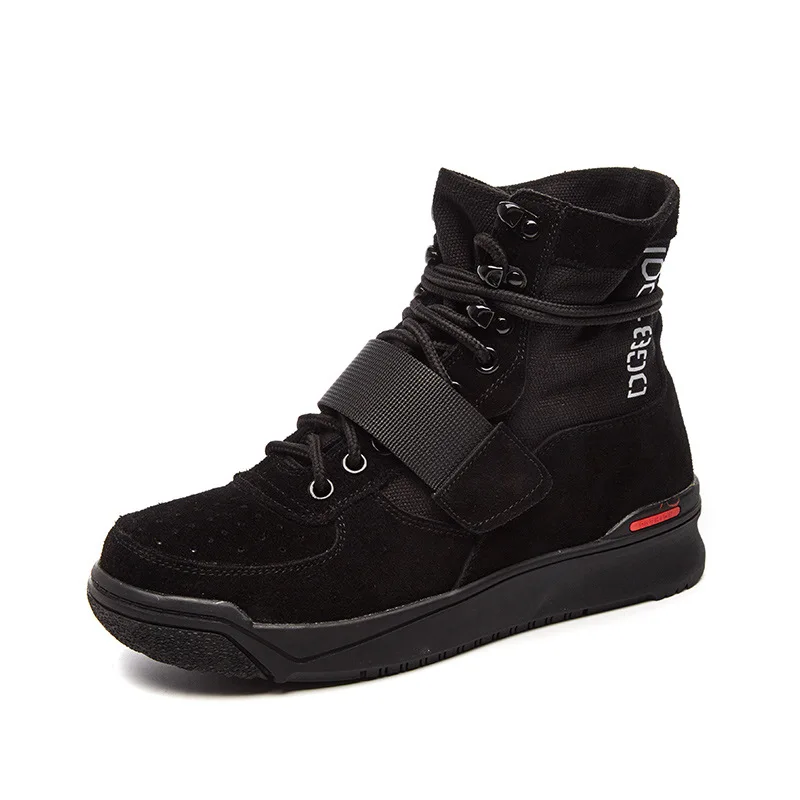 

Fashion Leisure Ankle Motorcycle Boots Women Cross-tied Buckle Lace up Martin Boots Round Toe Med Hoof Heels Punk Ladies Shoes