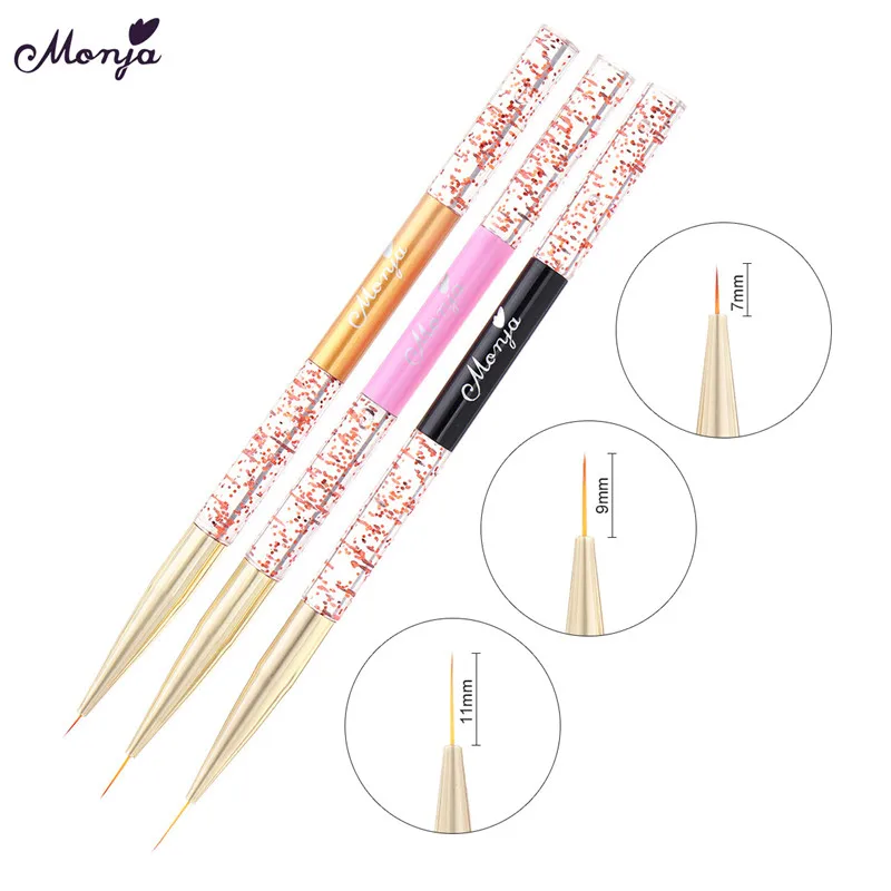 

1pcs 3 Sizes Acrylic Sequin Rod Pull Pen Nail Pen Drawing Pen Nail Art Accessories for Both Professional Use and Personal Use