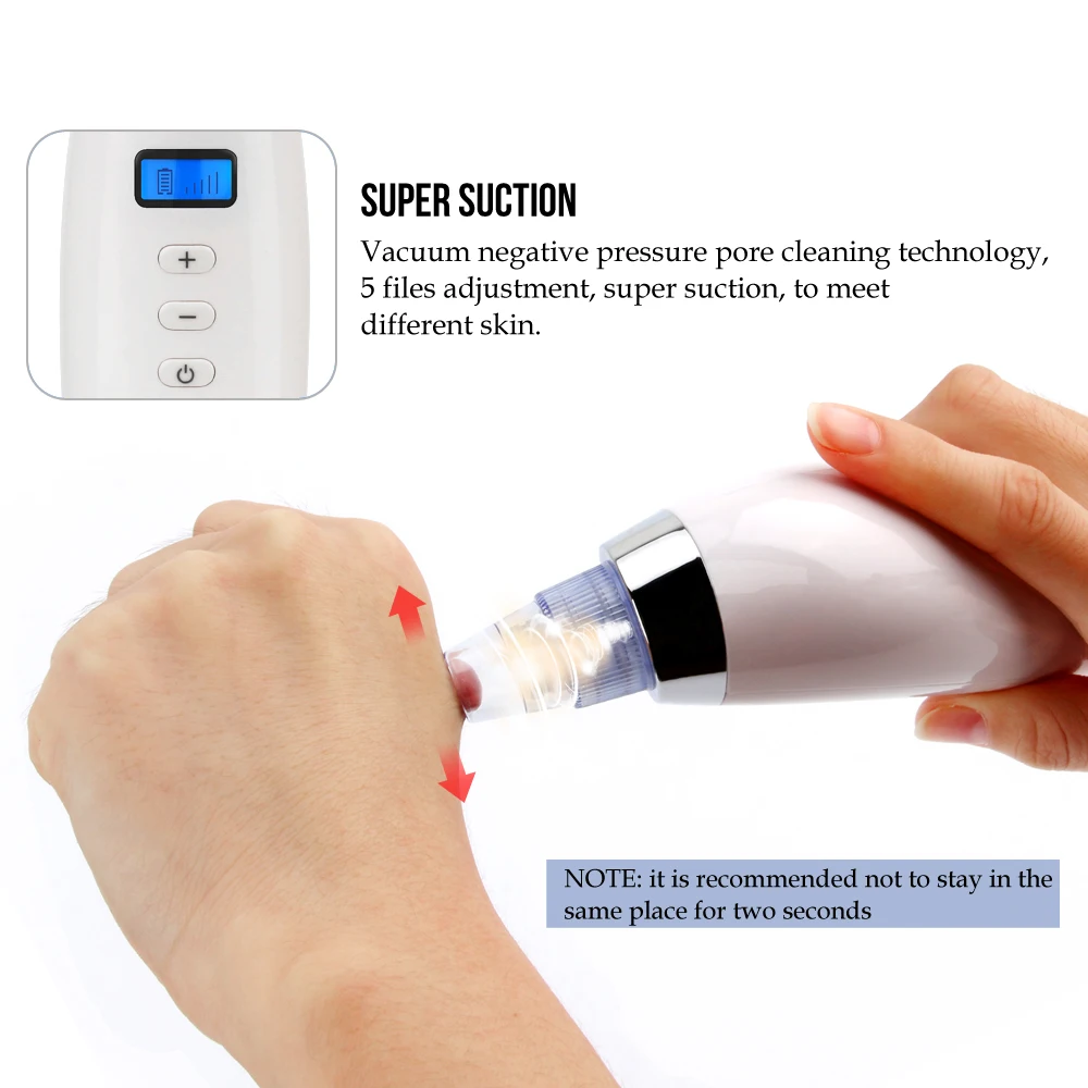 Cheap Face Clean Blackhead Remover Skin Care Pore Vacuum Acne Pimple Removal Vacuum Suction Tool Facial Diamond Dermabrasion Machine