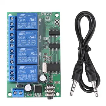 

AD22B04 12V 4 Channel DTMF Tone Signal Decoder Relay Phone Remote Control PLC Home Automation