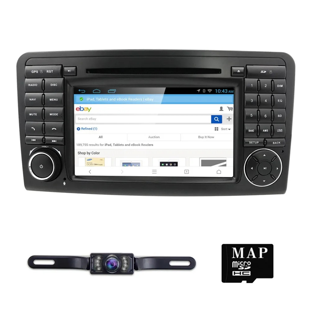Top 7 inch 2 din WINCE Car DVD Player For Mercedes Benz ML-Class W164/GL-Class X164 2005-2012 GPS navigation Radio CANBUS SWC MAP 3G 1