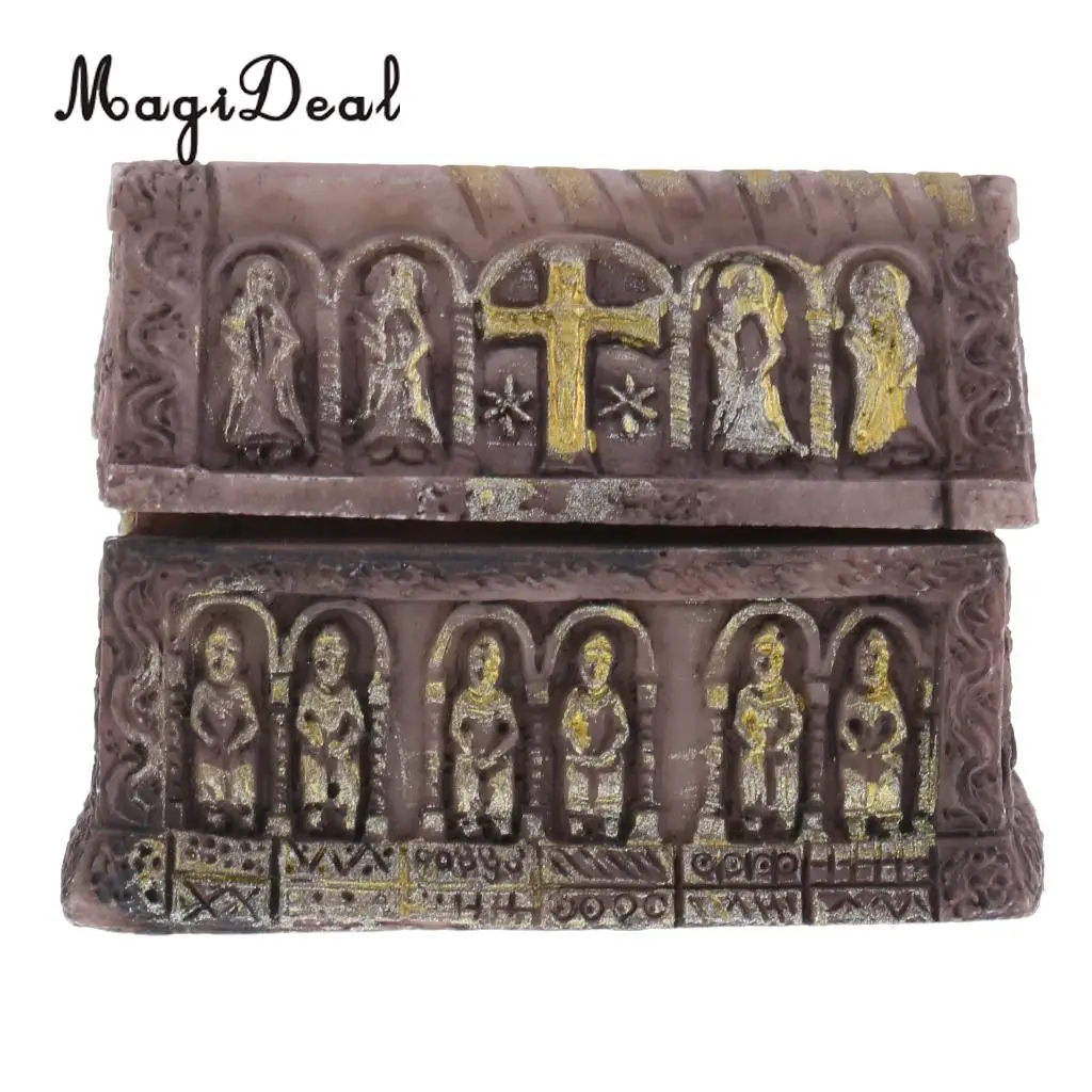 MagiDeal 1Pc Sand Table Scene Casket Model Layout Landscape Scenery for Diorama Accessory Pub Home Office Halloween Party Decor