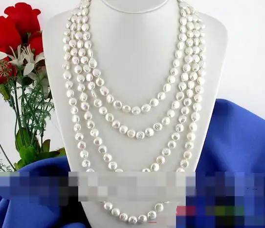 

song voge gem nanJ0293 WHITE COIN FRESHWATER PEARL NECKLACE