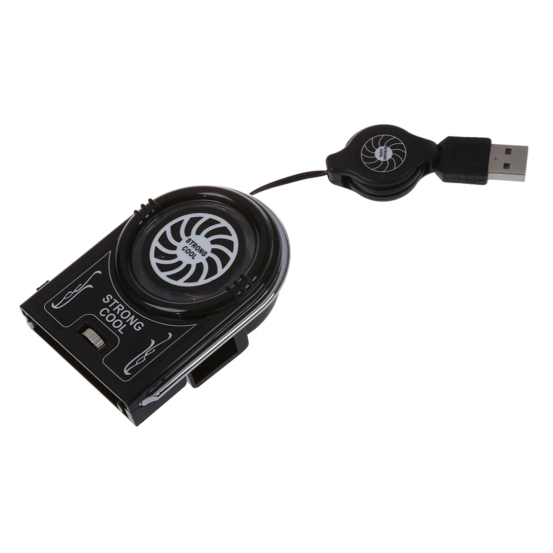 2 x Mini USB Vacuum Air extraction Cleaner Black LED Cooling Cooler