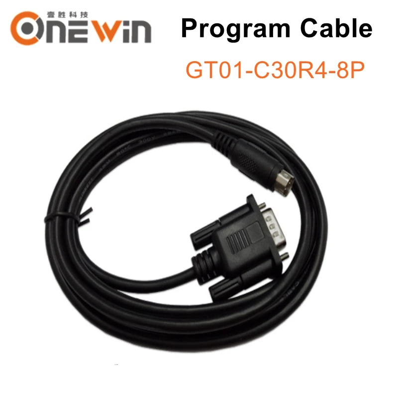 GT01-C30R4-8P ПЛК программный кабель связи между GT11 GT15 GS2110 HMI к серии FX FX1S FX1n FX2n PLC C50R4 C100R4
