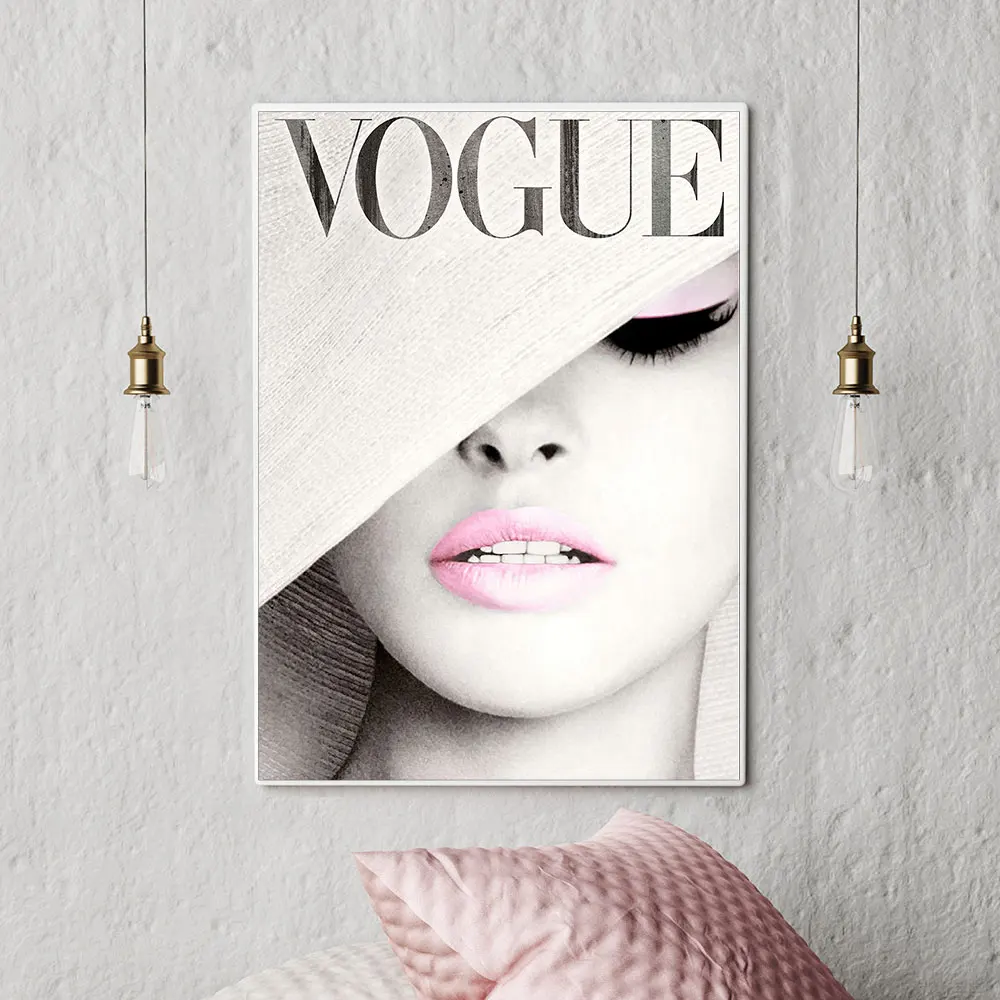 Хепберн плакат и печатная графика Vogue женщина Feture живопись на стене Декор для дома гостиной Металл органическое стекло в рамке