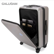 2" 22" 2" дюймовый передний компьютерный карман для мужчин и женщин Спиннер ноутбук носить на тележке Багаж каюта чемодан на колесах