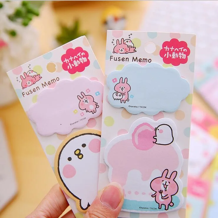 

1pack/lot NEW Kanahei series Convenient Notepad Students' cute DIY Sticky note Bookmark Memopad Writting scratch pad