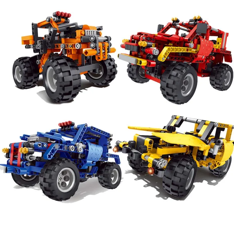

Beach inertia off-road jeep Vehicle Model Building Blocks For children Christmas gifts Compatible With Legoings car