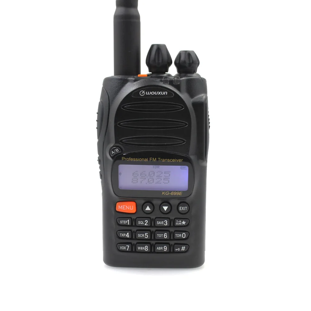 IP55 Водонепроницаемый walky talky профессионалом Wouxun KG-699E 66-88 МГц высокой мощности ручной двусторонней радиосвязи ЖК-дисплей дисплей