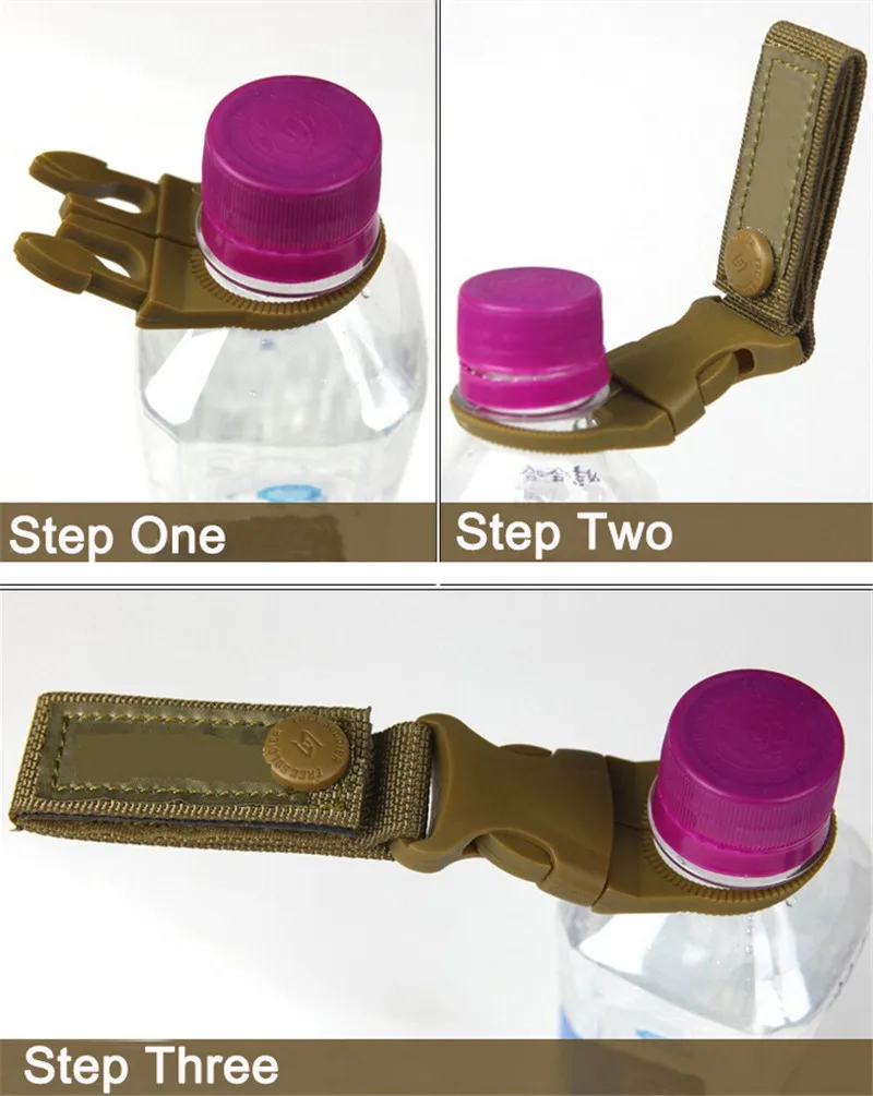Тактический нейлоновый крючок для бутылки с водой Многофункциональный Молле лямки карабин для рюкзака кемпинг крюк для похода дорожный набор зажим для инструмента