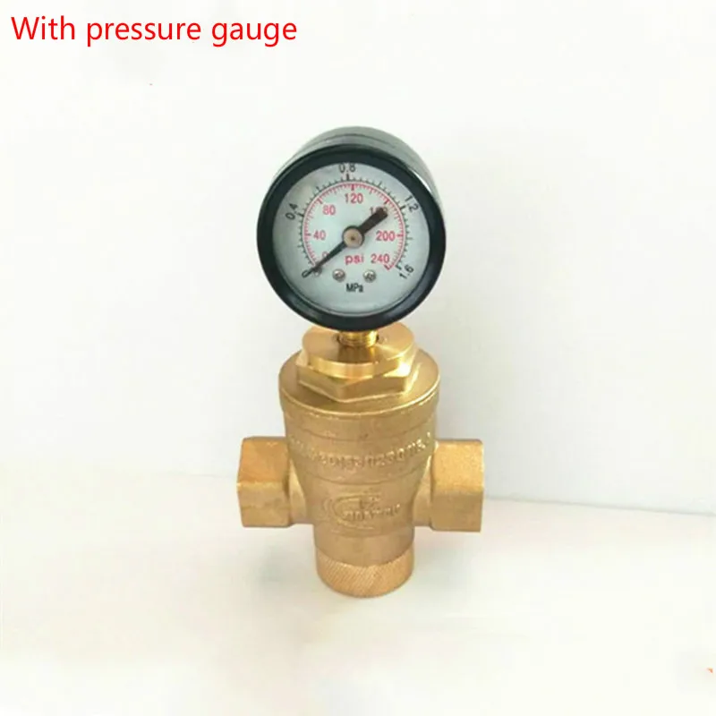 Латунный регулятор давления воды клапаны с манометром клапан, сохраняющий давление снижение давления воды клапан DN15-DN50