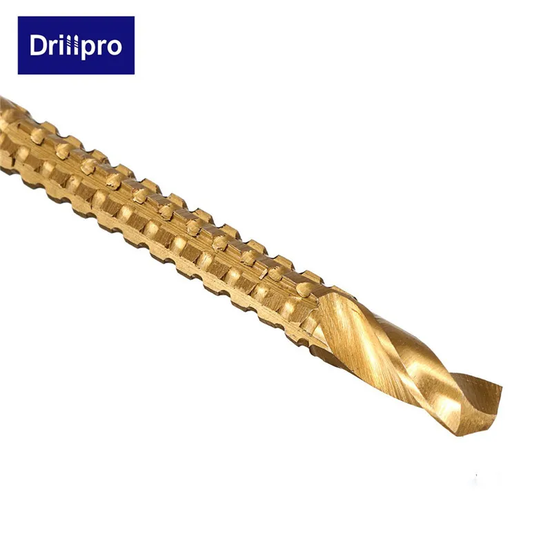 Drillpro 6 шт./компл. сверла& установлен Твердосплавный Наконечник HSS Сталь Титан машина для обработки деревянных 3 мм 4 мм 5 мм 6 мм 6,5 мм 8 мм