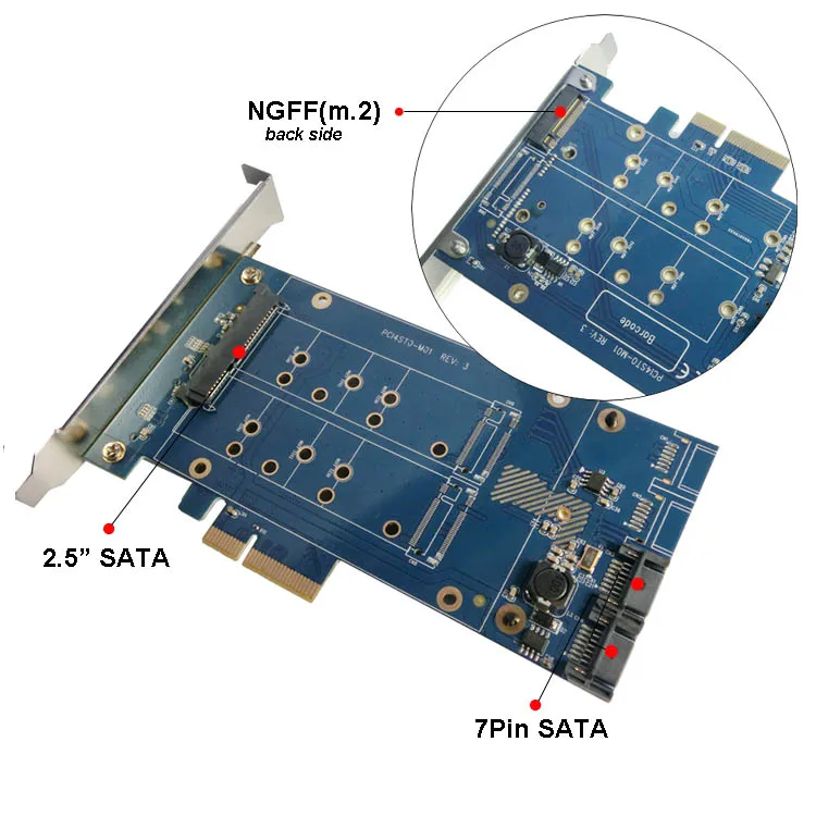 x4 PCIe до 2," SATA 3,0+ SATAIII M.2 SSD RAID карта HyperDuo SATA порт мультипликатор 88SE9230 расширяющийся радиатор