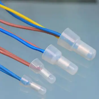 

1000PCS/LOT T004 Crimp Terminal CE-1X/2X/5X Closed End Crimp Cap 22-16/16-14/12-10AWG Splice Wire Connectors Terminals Car Audio