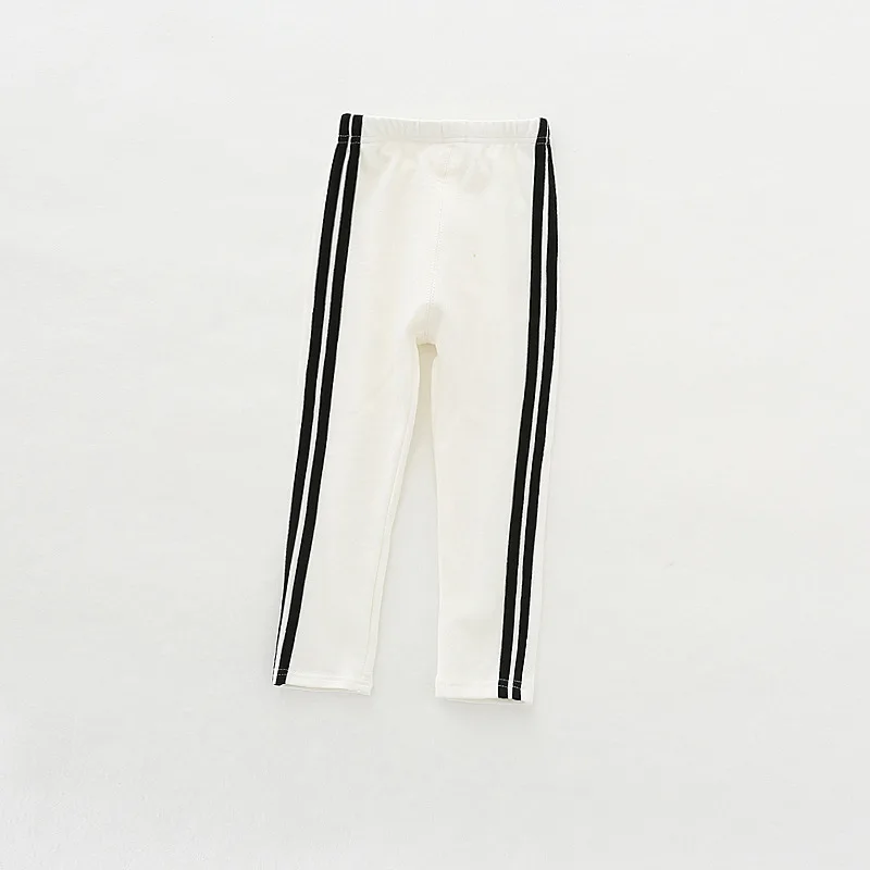 New Toddler Baby Girls Kids Skinny Pants Cute Striped Print Stretchy Warm Leggings Kids Autumn Keep Warm Newborn Sport Boys Pant (3)