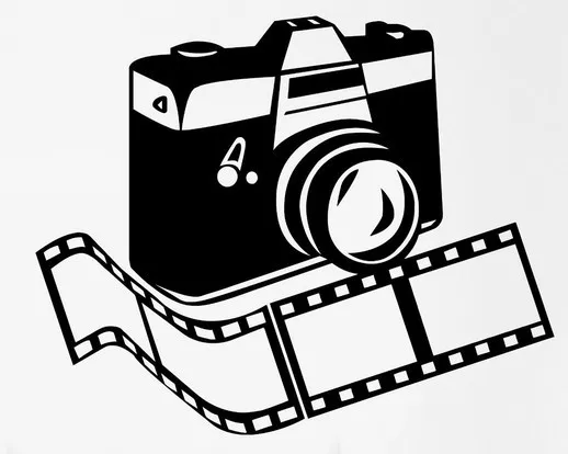 New Studio Film Vinyl Wall Decal Photo Camera Photographer