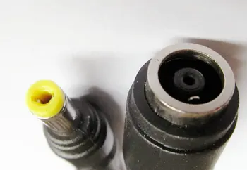

1 piece DC 7.4x5.0mm Female to 4.8x1.7mm male yellow head Plug Power Connector Cable adapter Cord for DELL HP notebook 14cm