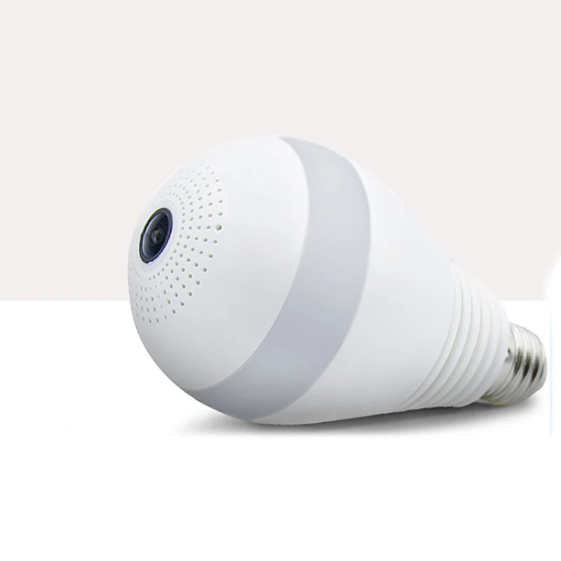Wifi 360 градусов камера безопасности Беспроводная мини-ip-камеры лампочка панорамная камера ночного видения