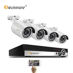 Einnov 1080 P POE CCTV камера системы открытый дом безопасности IP камера товары теле и видеонаблюдения 2MP 48 В 4Ch NVR комплект HDMI Комплект