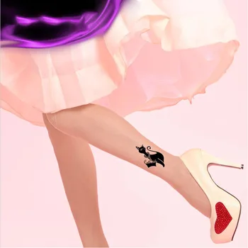 

Japanese style Unique stockings False tattoos lace cat spider pattern thin Tights High-quality bule gray Silk stockings 1piece