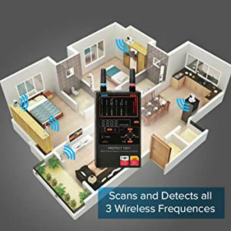 Многоканальный антишпионский детектор Spytec Protect 1207i камера GSM обнаружение