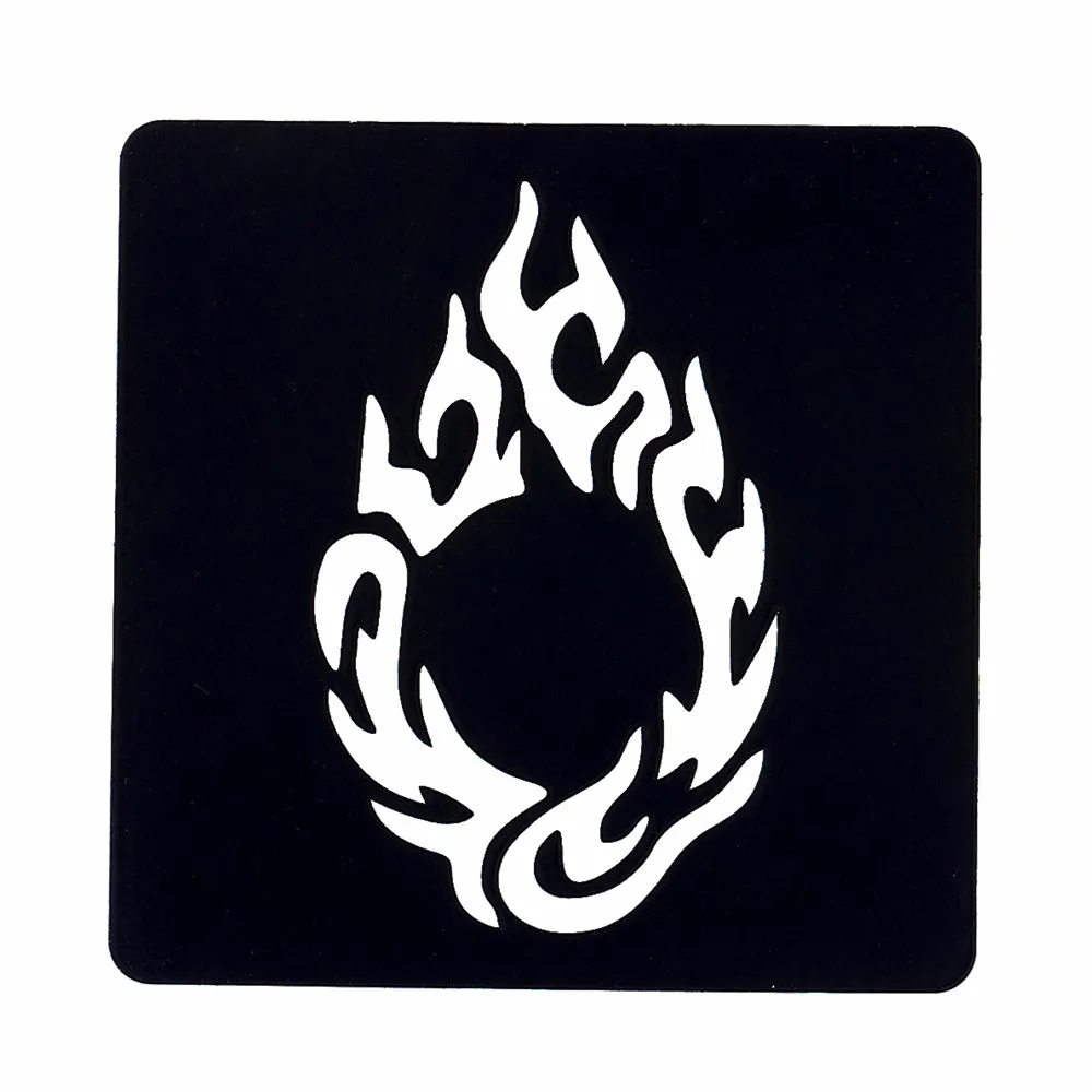 1pc Tribal Henna Stencil Flame Picture Sexy Women Body Art Tattoo Template Product Design Henna Tattoo Paste Painted Stencil G69