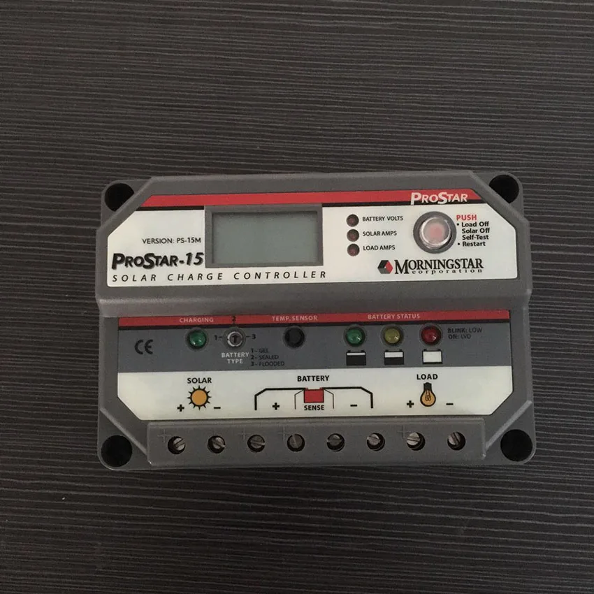 15Amps Morningstar PWM Solar Charge Controller PS-15A 12V 24V LCD Screen Solar Controller Home Solar System Charger Controller 15Amps Morningstar PWM Solar Charge Controller PS-15A 12V 24V LCD Screen Solar Controller Home Solar System Charger Controller