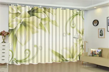 

Curtain Promotion Yellow Delicate Flowers 3d Floral Curtains Customize Your Favorite Beautiful Blackout Curtains For You