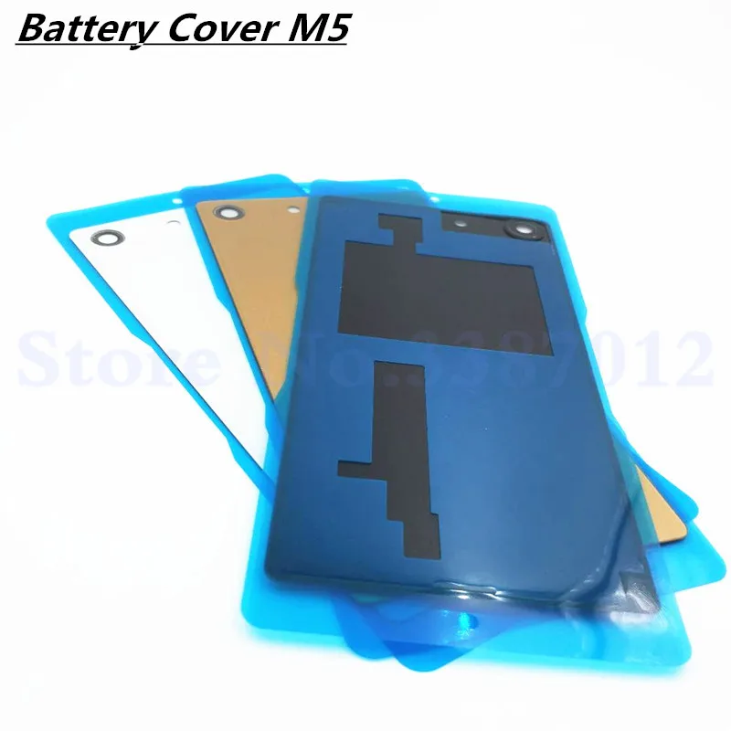Новый корпус для Sony Xperia M5 E5603 E5633 задняя крышка батарейного отсека стеклянный