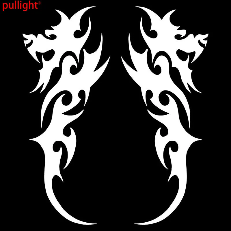 7.1*18.5CM  Tribal Dragon Fashion Car Styling Stickers Vinyl Car Body Decorative Decals