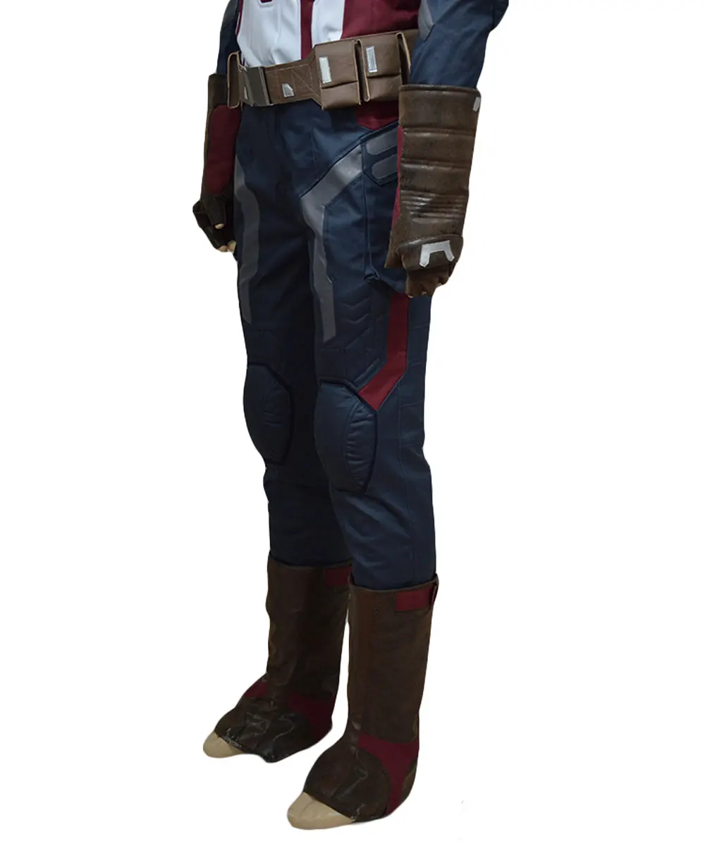Мстители эра Альтрона Капитан Америка Косплей Костюм Стива Роджерса Хэллоуин комплект наряд взрослый костюм супергероя на Хэллоуин