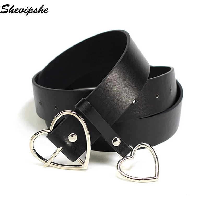 

Shevipshe Metal Heart Buckle Corset Belt PU Leather Belt Women Wedding Party Dress Jeans Pants Decor Waistband Ladies Belts Gold