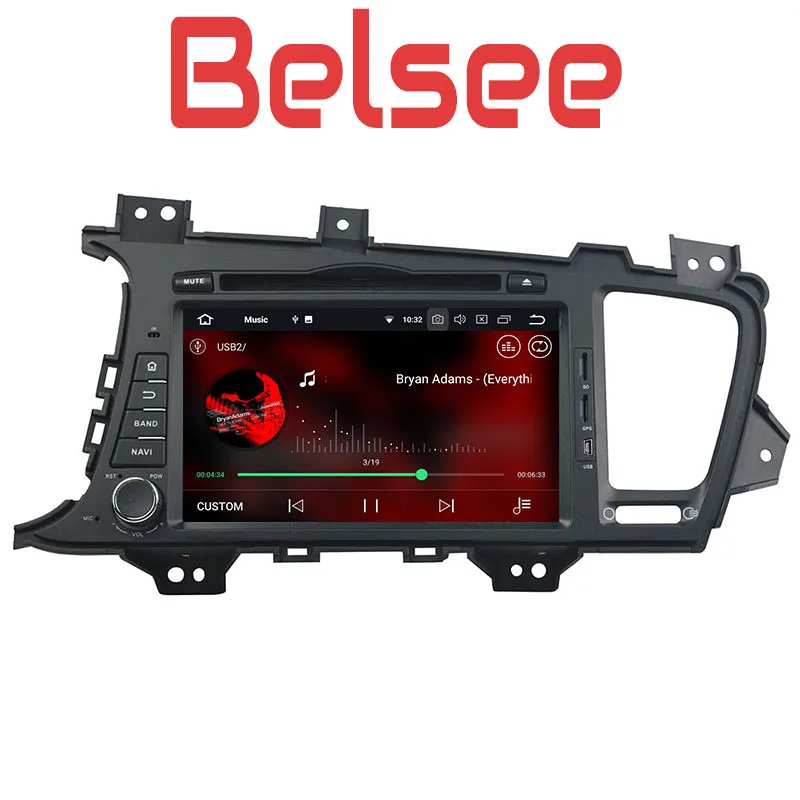 Магнитола Belsee Kia K5 Optima 2011 2012 2013 Din Android 8 стерео радио GPS DVD головное устройство