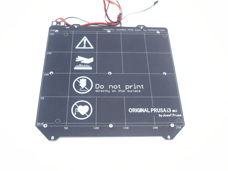 Prusa i3 MK3 3D принтер Y каретка с подогревом кровать проводка термистор комплект