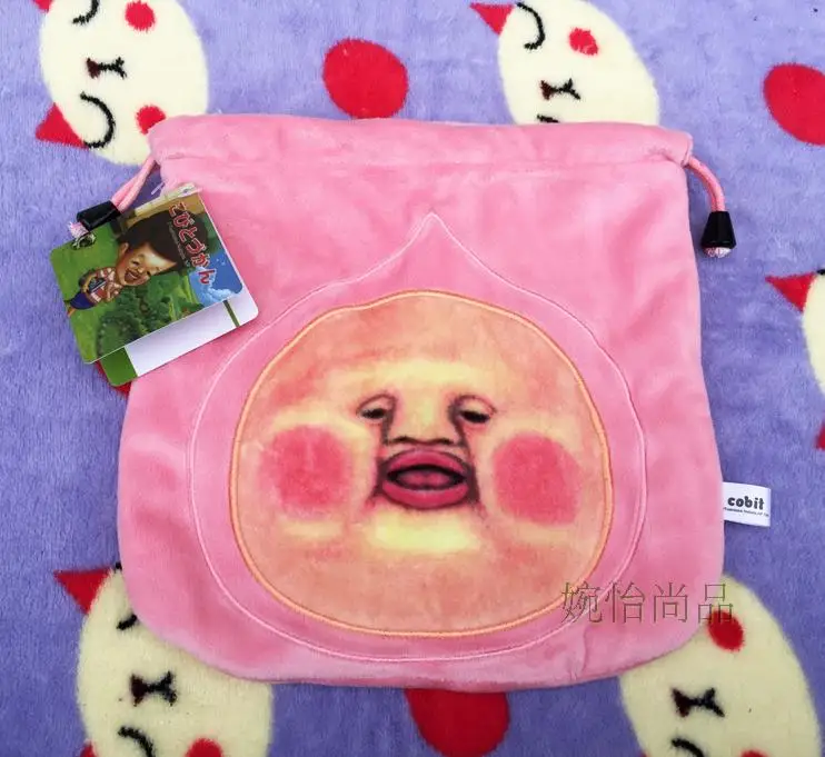 

IVYYE 1PCS Pink kobito Cartoon Drawstring Bags Cute Plush storage handbags makeup bag Coin Bundle Pocket Purses NEW