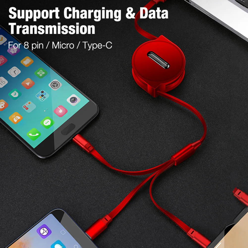 High Quality Multi USB Charger Cable 3 in 1 Multiple Charging Cord Adapter with Mini Type C Micro Port | Электроника
