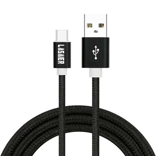 Usb type C кабель USB C 3,1 кабели быстрой зарядки type-C провод шнур для huawei samsung Galaxy A3 A5 A7 A8 A8+ Star A6s - Цвет: black