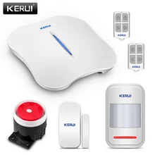 KERUI W1 wifi PSTN сигнализация домашняя охранная сигнализация беспроводная домашняя сигнализация детектор движения Безопасность Дверь Магнит