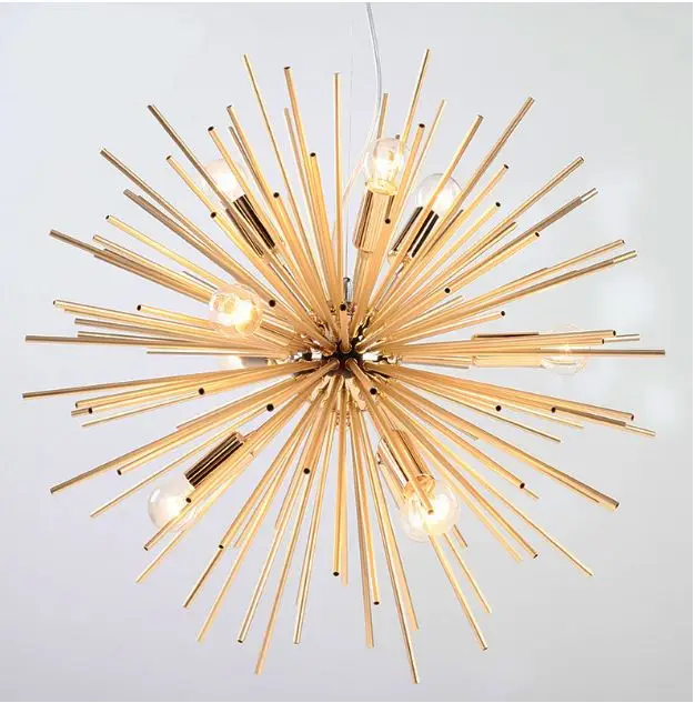 

Postmodern gold chandelier living room dining room study led ball art personality chandelier