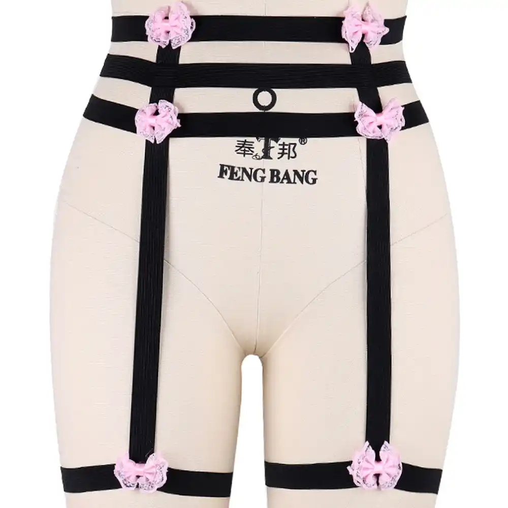 thigh high suspender boots